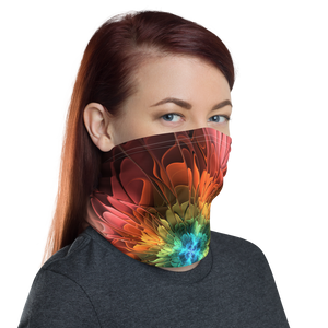 Abstract Flower 03 Neck Gaiter Masks by Design Express