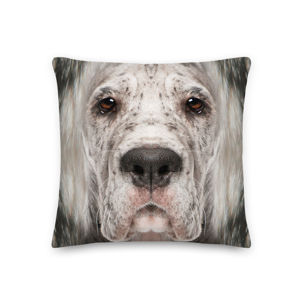 18×18 Great Dane Dog Premium Pillow by Design Express