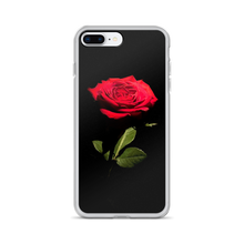 iPhone 7 Plus/8 Plus Red Rose on Black iPhone Case by Design Express