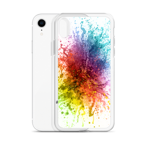 Rainbow Paint Splash iPhone Case by Design Express