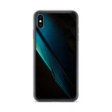 iPhone XS Max Blue Black Feather iPhone Case by Design Express