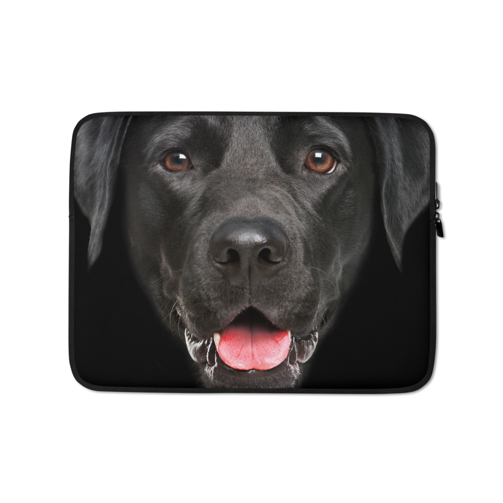 13 in Black Labrador Dog Laptop Sleeve by Design Express