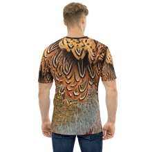 Brown Pheasant Feathers Men's T-shirt by Design Express