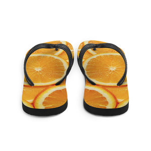 Sliced Orange Flip-Flops by Design Express