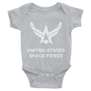 Heather / 6M United States Space Force "Reverse" Infant Bodysuit by Design Express