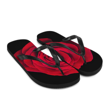 Charming Red Rose Flip-Flops by Design Express