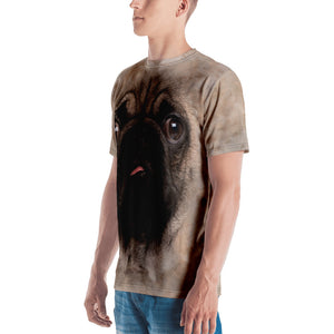 Pug Puppy Dog "All Over Animal" Men's T-shirt All Over T-Shirts by Design Express