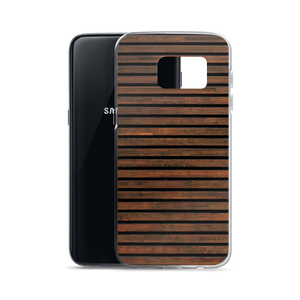 Horizontal Brown Wood Samsung Case by Design Express