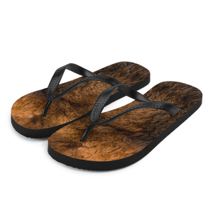 S Bison Fur Flip-Flops by Design Express