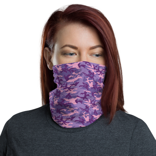 Default Title Purple Pink Camo Neck Gaiter Masks by Design Express