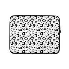 13 in Black & White Leopard Print Laptop Sleeve by Design Express