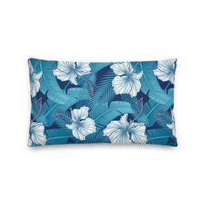 Hibiscus Leaf Rectangle Premium Pillow by Design Express