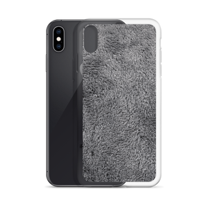 Soft Grey Fur Print iPhone Case by Design Express