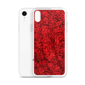 Red Rose Pattern iPhone Case by Design Express