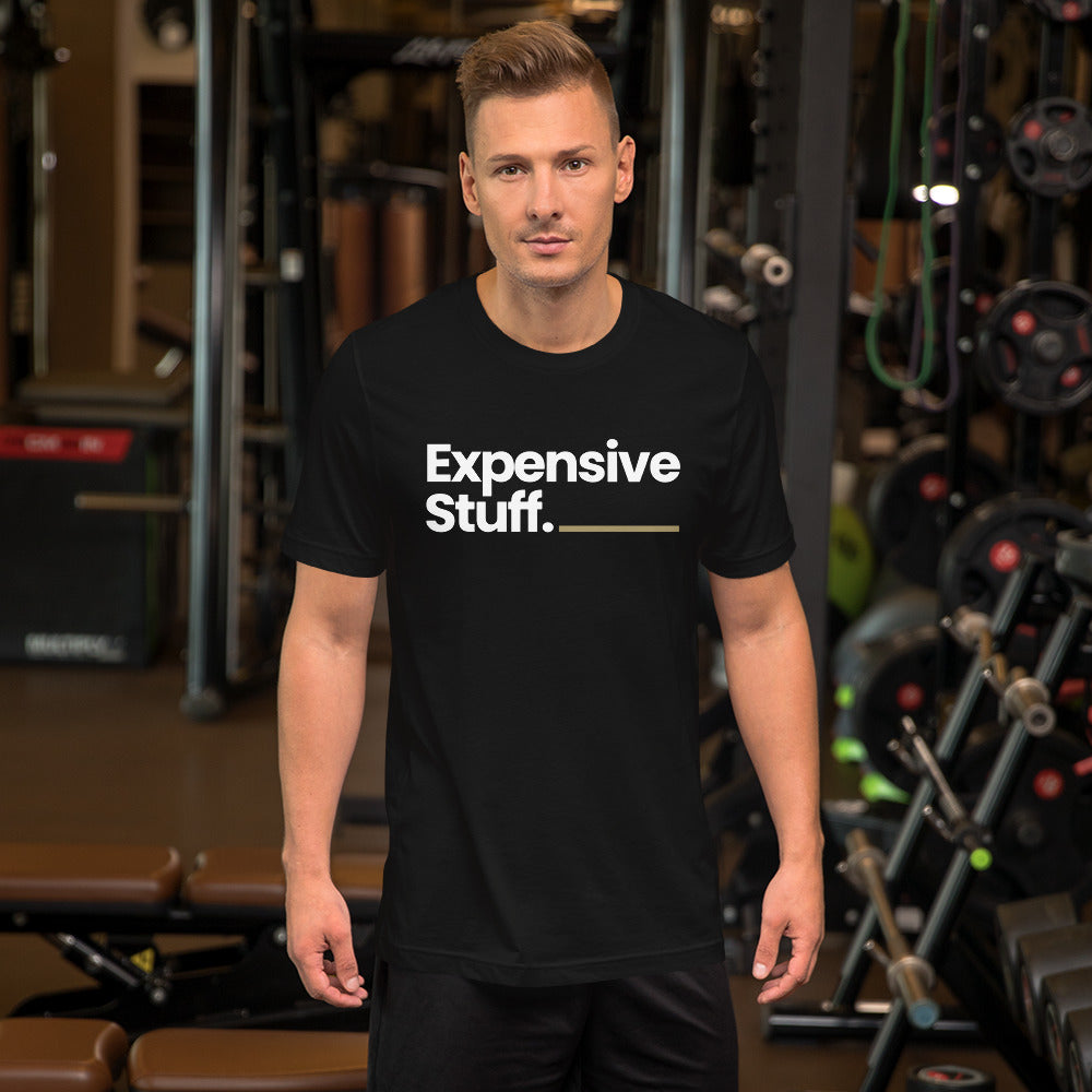 XS Expensive Stuff Short-Sleeve Unisex T-Shirt by Design Express