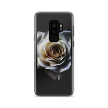 Samsung Galaxy S9+ White Rose on Black Samsung Case by Design Express