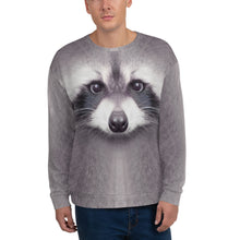 XS Racoon "All Over Animal" Unisex Sweatshirt by Design Express