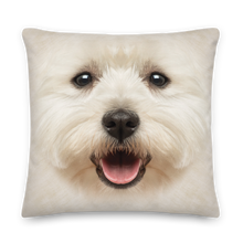 22×22 West Highland White Terrier Dog Premium Pillow by Design Express