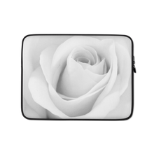 13 in White Rose Laptop Sleeve by Design Express