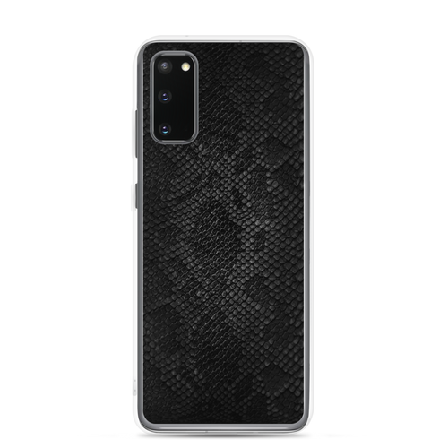 Samsung Galaxy S20 Black Snake Skin Samsung Case by Design Express