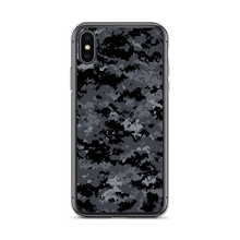 iPhone X/XS Dark Grey Digital Camouflage Print iPhone Case by Design Express