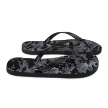 Dark Grey Digital Camouflage Flip-Flops by Design Express