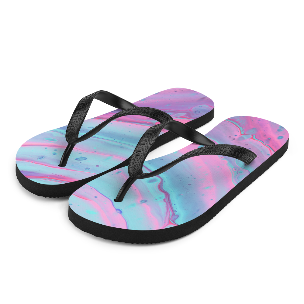 S Multicolor Abstract Background Flip-Flops by Design Express
