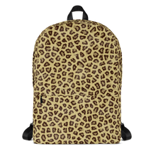 Default Title Yellow Leopard Print Backpack by Design Express
