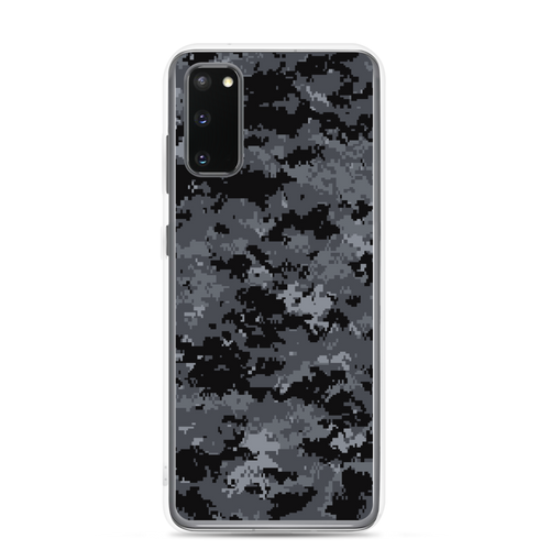 Samsung Galaxy S20 Dark Grey Digital Camouflage Print Samsung Case by Design Express