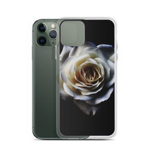 White Rose on Black iPhone Case by Design Express