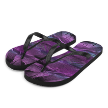 S Purple Feathers Flip-Flops by Design Express