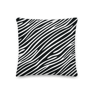 18×18 Zebra Print Premium Pillow by Design Express