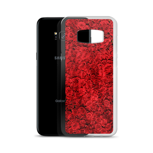 Red Rose Pattern Samsung Case by Design Express
