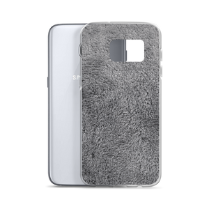 Soft Grey Fur Print Samsung Case by Design Express