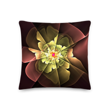 18×18 Abstract Flower 04 Square Premium Pillow by Design Express