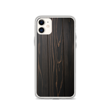 iPhone 11 Black Wood Print iPhone Case by Design Express