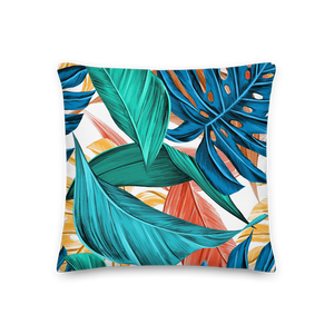 18×18 Tropical Leaf Premium Pillow by Design Express
