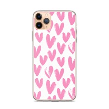 iPhone 11 Pro Max Pink Heart Pattern iPhone Case by Design Express