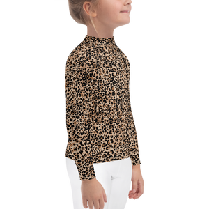 Golden Leopard Kids Rash Guard by Design Express