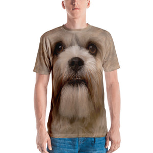 XS Shih Tzu Dog "All Over Animal" Men's T-shirt All Over T-Shirts by Design Express