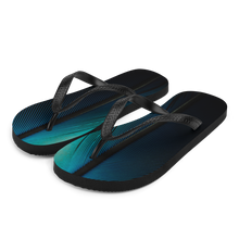 S Blue Black Feathers Flip-Flops by Design Express