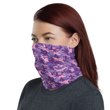Purple Pink Camo Neck Gaiter Masks by Design Express
