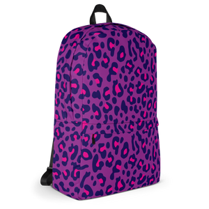 Purple Leopard Print Backpack by Design Express