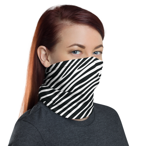 Zebra Print Neck Gaiter Masks by Design Express