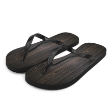 S Black Wood Flip-Flops by Design Express