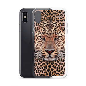 Leopard Face iPhone Case by Design Express