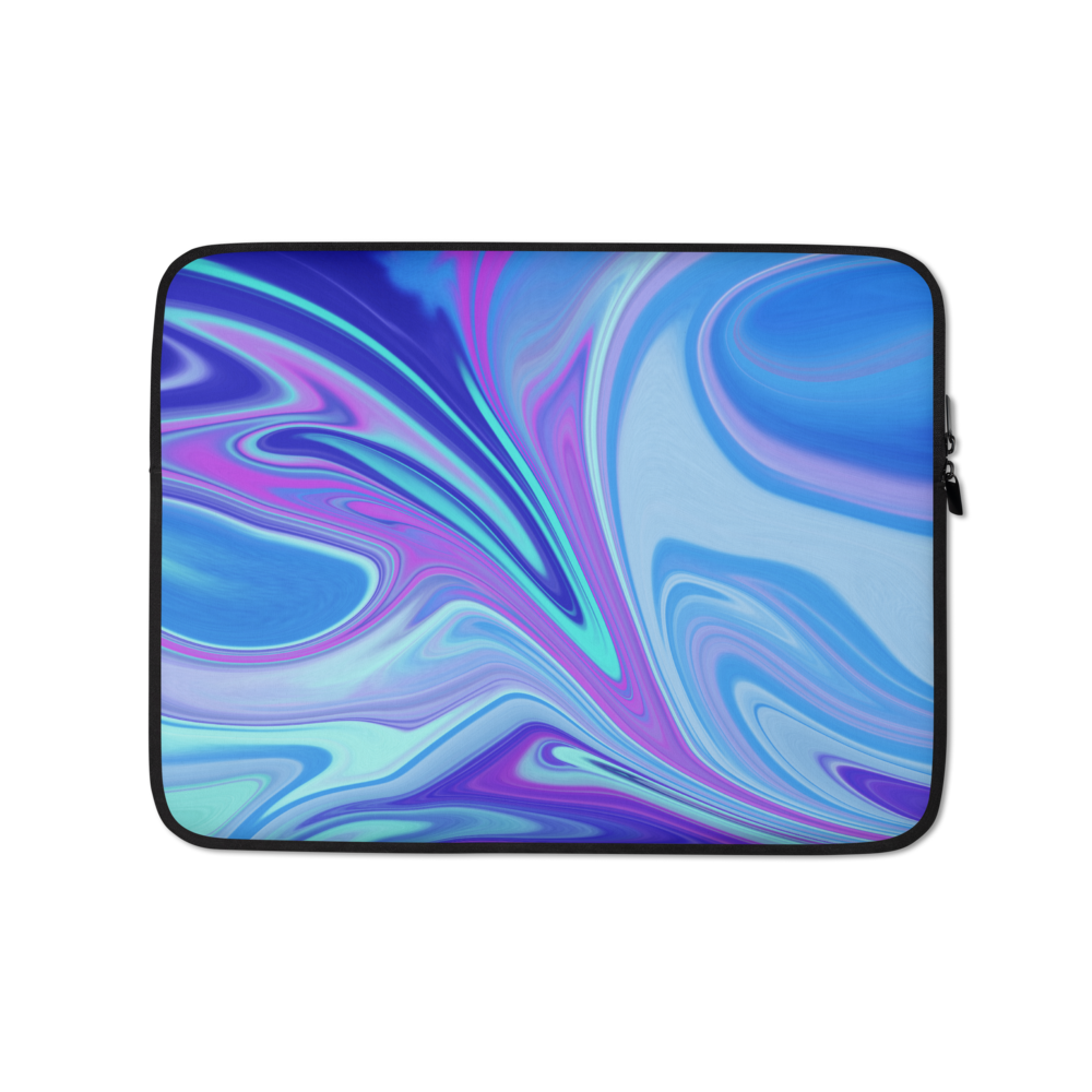 13 in Purple Blue Watercolor Laptop Sleeve by Design Express