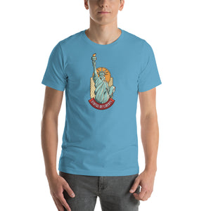 Ocean Blue / S Statue Of Liberty Short-Sleeve Unisex T-Shirt by Design Express