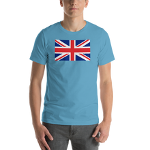 Ocean Blue / S United Kingdom Flag "Solo" Short-Sleeve Unisex T-Shirt by Design Express