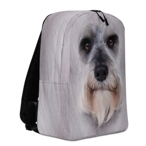 Schnauzer Dog Minimalist Backpack by Design Express